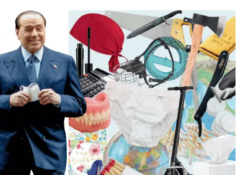 berlusconi oggetti marchio