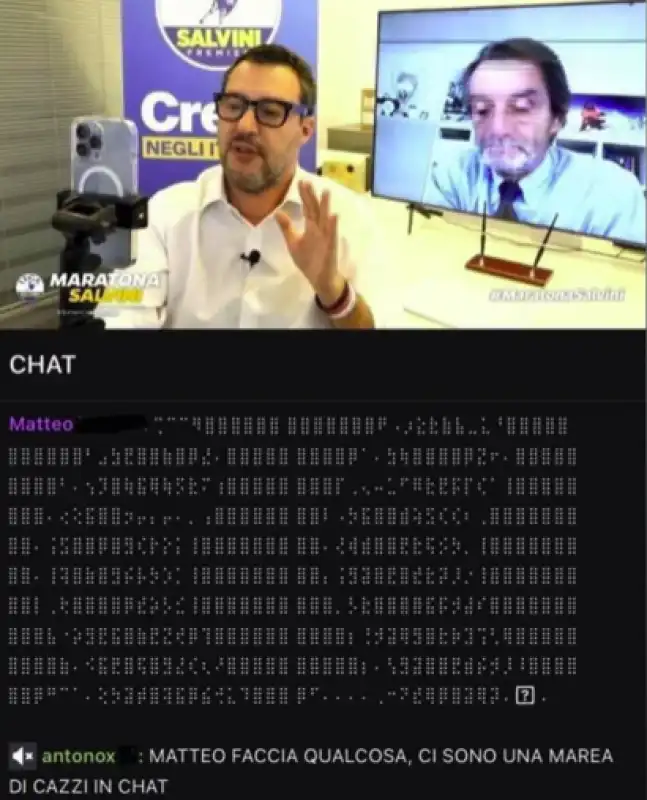 cazzi in chat salvini 1