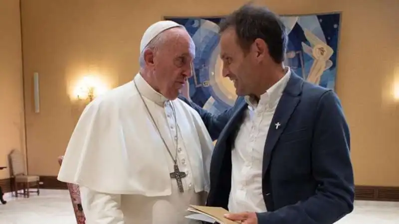  don marco pozza con bergoglio  