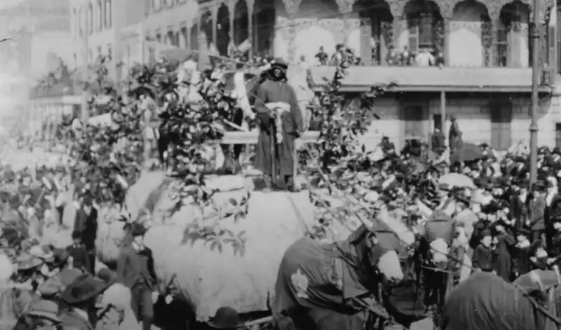 filmato del carnevale di new orleans nel 1898 