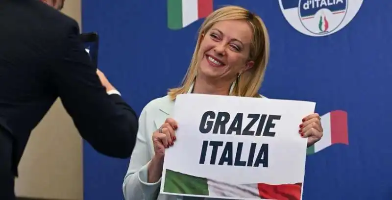 GIORGIA MELONI DOPO I RISULTATI ELETTORALI