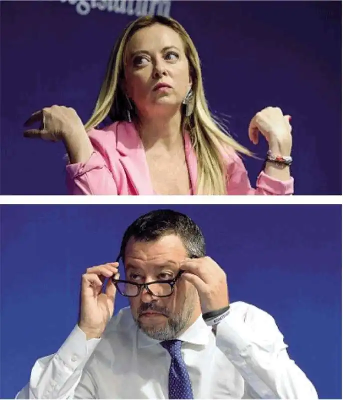 GIORGIA MELONI MATTEO SALVINI 