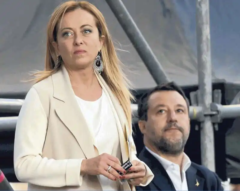 GIORGIA MELONI MATTEO SALVINI