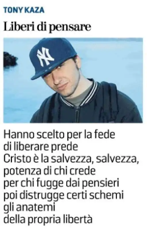 i testi dei rapper cristiani   tony kaza 