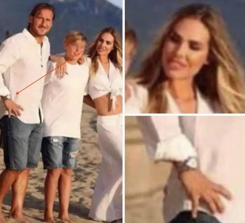 ILARY BLASI PUNTA IL ROLEX DI FRANCESCO TOTTI 