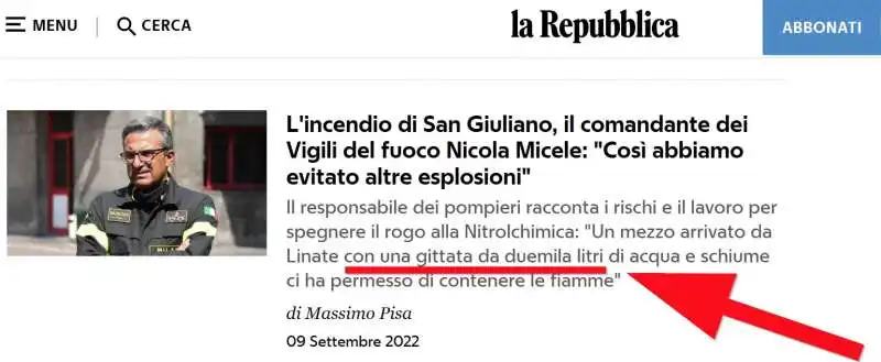 incendio la repubblica