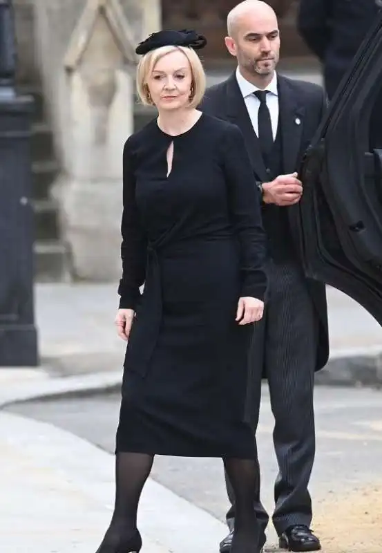 liz truss al funerale della regina elisabetta