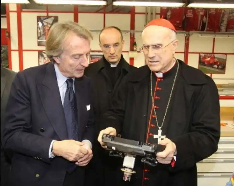 LUCA CORDERO DI MONTEZEMOLO CON TARCISIO BERTONE 