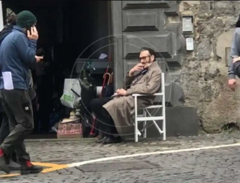 marco giallini sul set di il principe di roma 