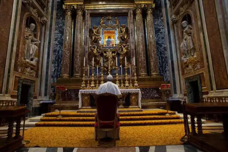 papa francesco a santa maria maggiore