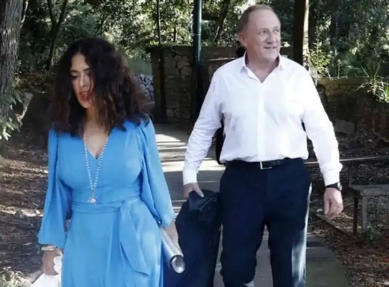 salma hayek e francois pinault al matrimonio osanna de marchi 