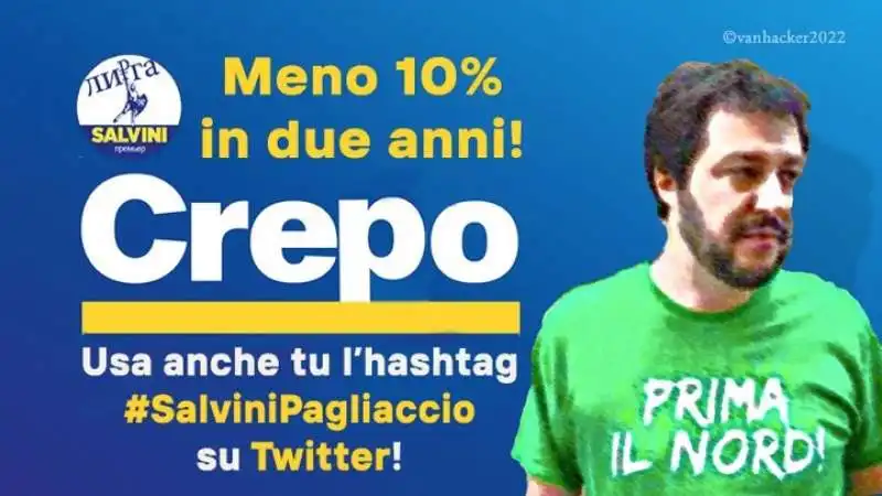 salvini   meme sul risultato elettorale della lega 