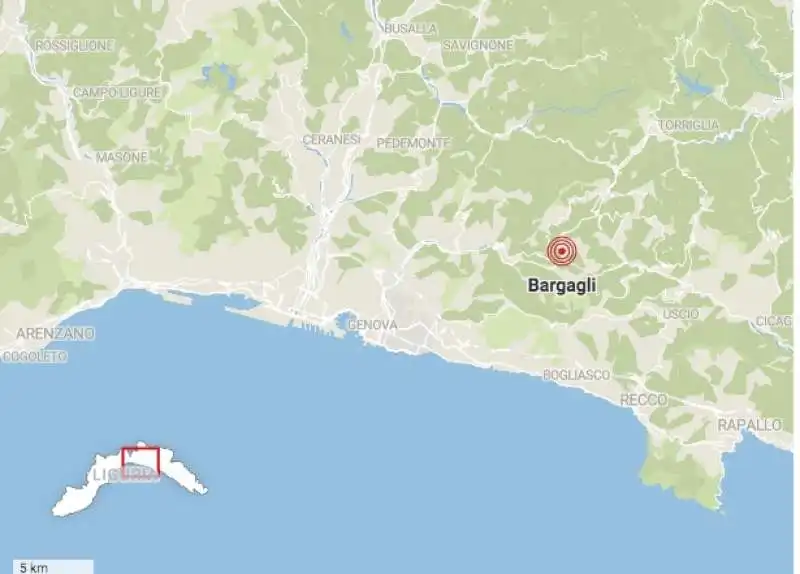 TERREMOTO VICINO GENOVA