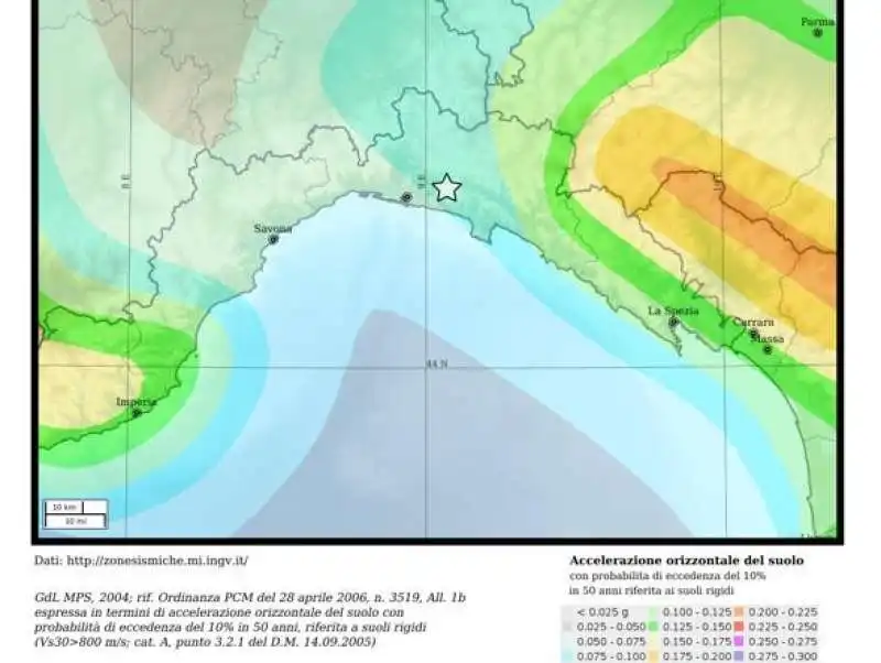 TERREMOTO VICINO GENOVA