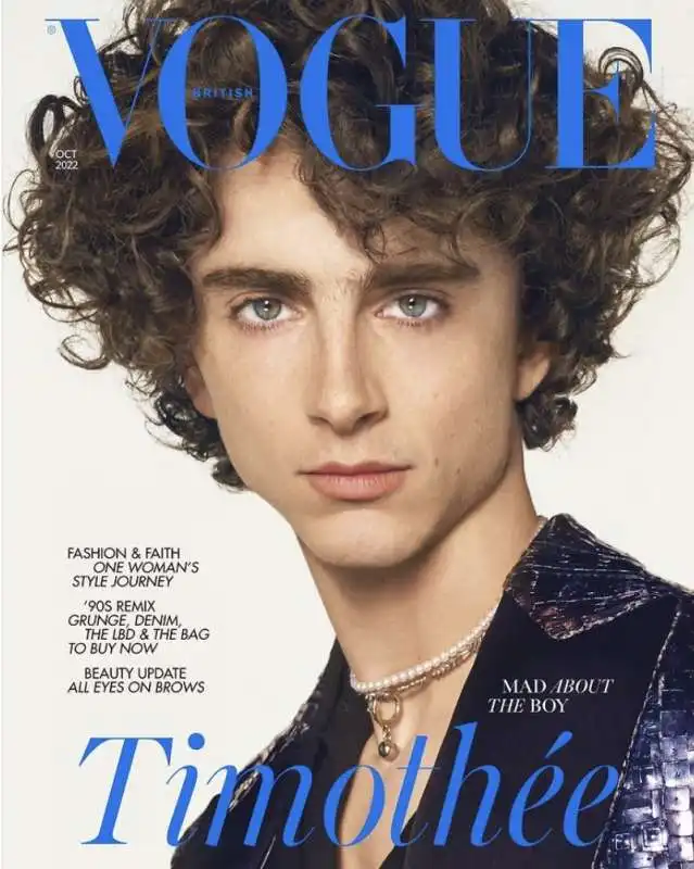 timothee chalamet su vogue   1