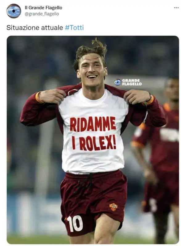 tweet totti ilary   8