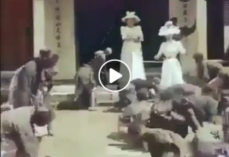 video fake regina elisabetta in africa