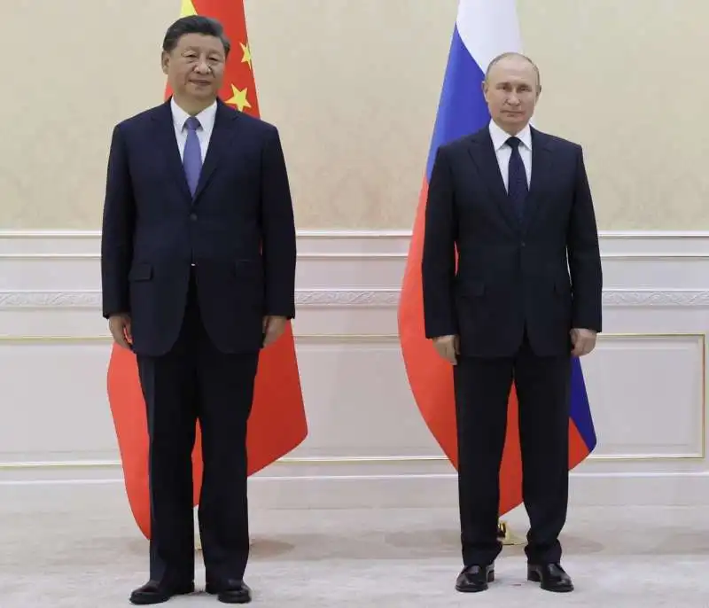 xi jinping  vladimir putin a samarcanda 