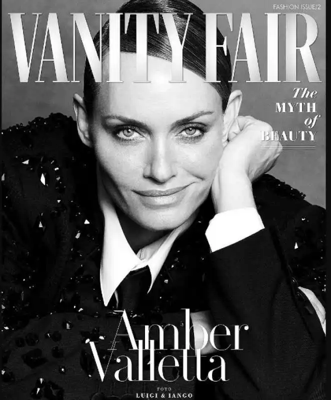 amber valletta sulla copertina di vanity fair