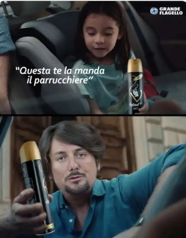 andrea giambruno e lo spot esselunga sulla pesca - meme by il grande flagello