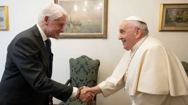 bill clinton e papa francesco