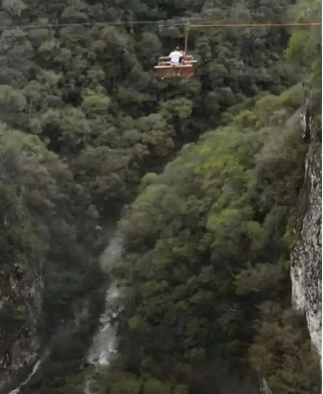 CENA SUL VUOTO CASCATA IN BRASILE 