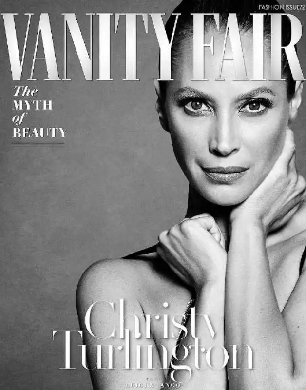 christy turlington  sulla copertina di vanity fair