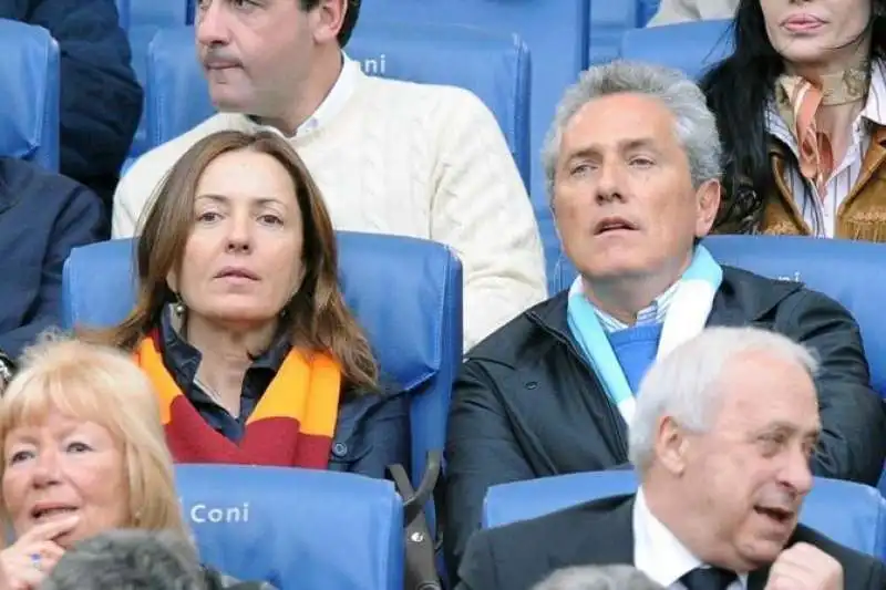 FRANCESCO RUTELLI E BARBARA PALOMBELLI ALLO STADIO