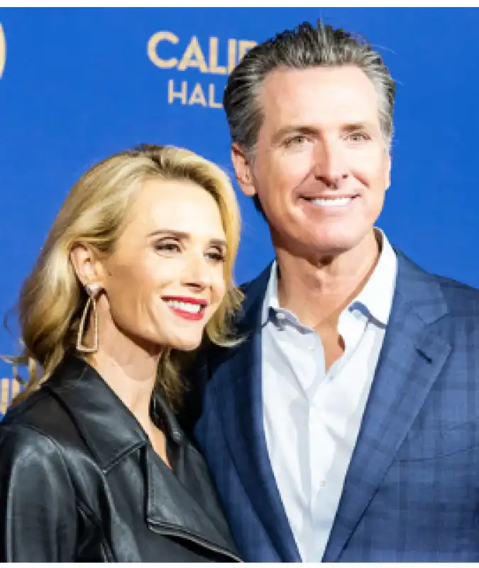 GAVIN NEWSOM e la moglie