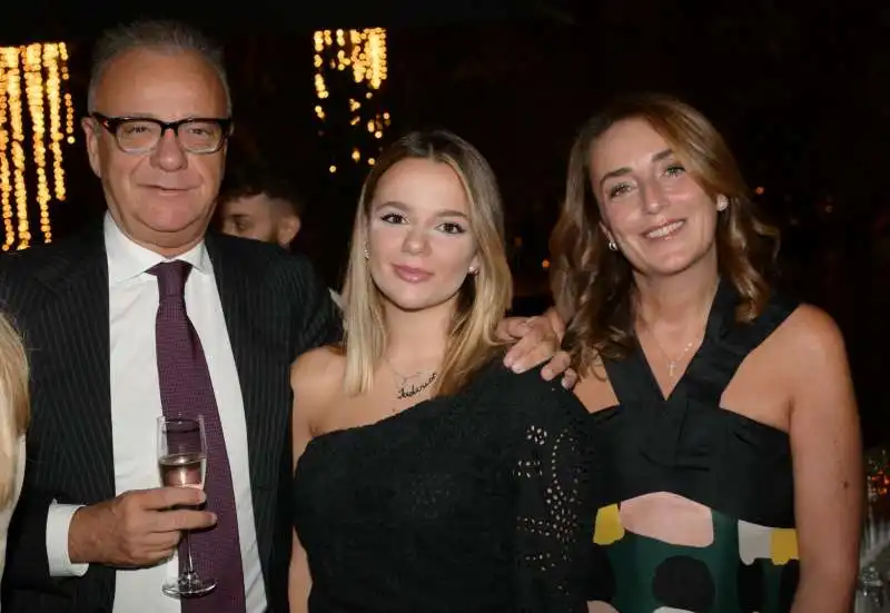 gianfranco rotondi la figlia federica e la moglie maria grazia  foto di bacco