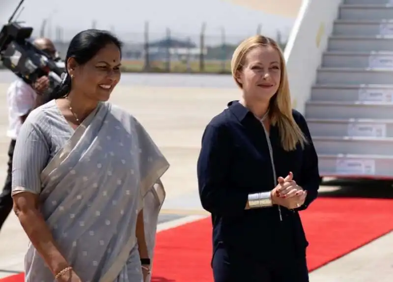 giorgia meloni a new delhi per il g20 