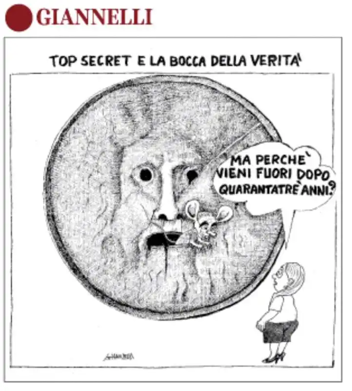 GIULIANO AMATO E IL CASO USTICA - VIGNETTA BY GIANNELLI