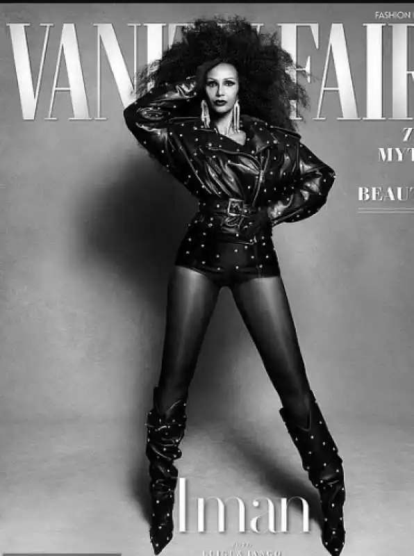 iman  sulla copertina di vanity fair