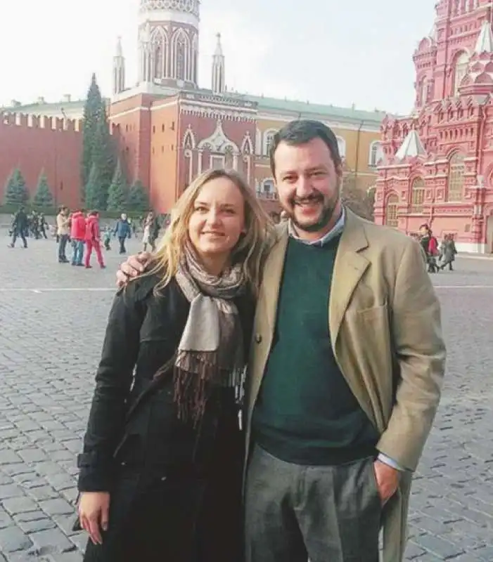 Irina Osipova e matteo salvini a mosca