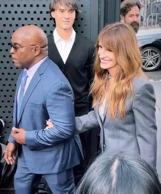 julia roberts alla sfilata di gucci