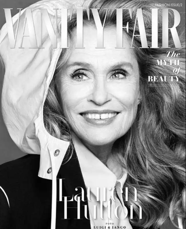 lauren hutton  sulla copertina di vanity fair