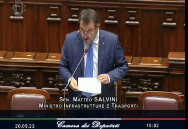 matteo salvini - question time alla camera 