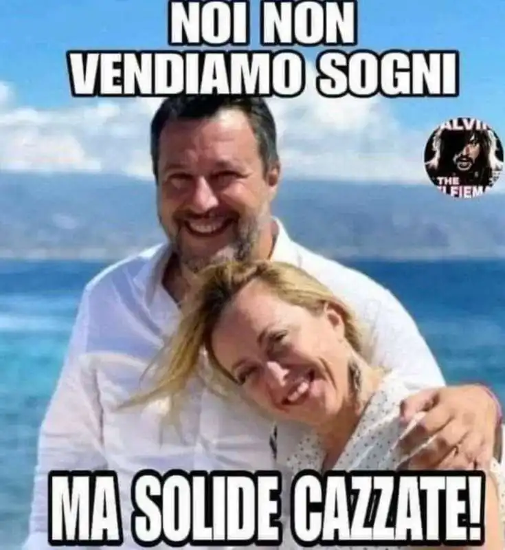 meme giorgia meloni matteo salvini