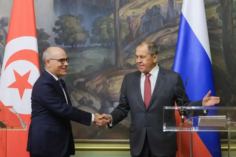 Nabil Ammar con lavrov a mosca