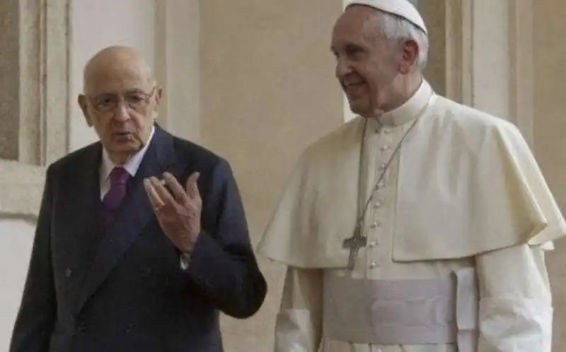 papa francesco giorgio napolitano   2