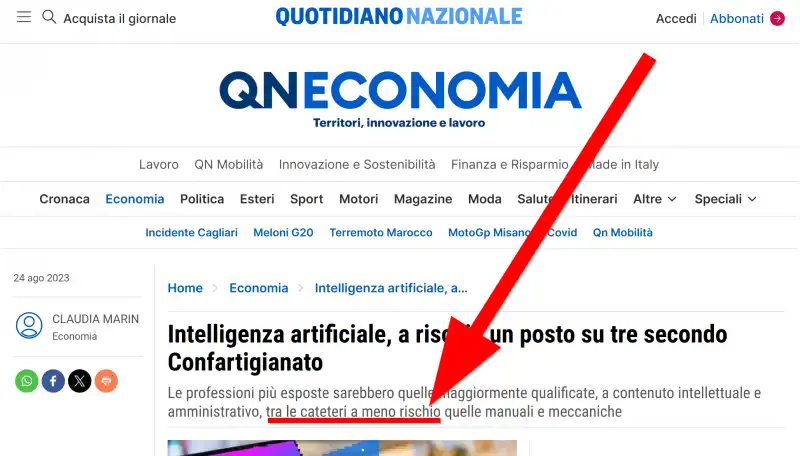 quotidiano nazionale, cateteri a meno rischio