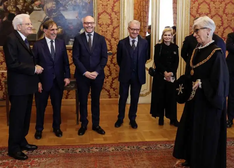 SERGIO MATTARELLA - IGNAZIO LA RUSSA - LORENZO FONTANA - ALFREDO MANTOVANO - ELISABETTA SERAFIN -  SILVANA SCIARRA  