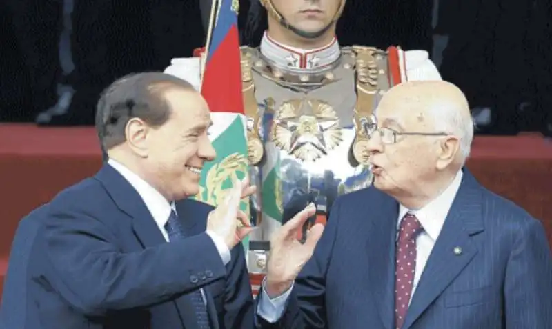 silvio berlusconi e giorgio napolitano