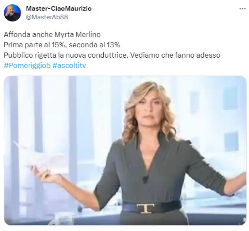 tweet su myrta merlino 1