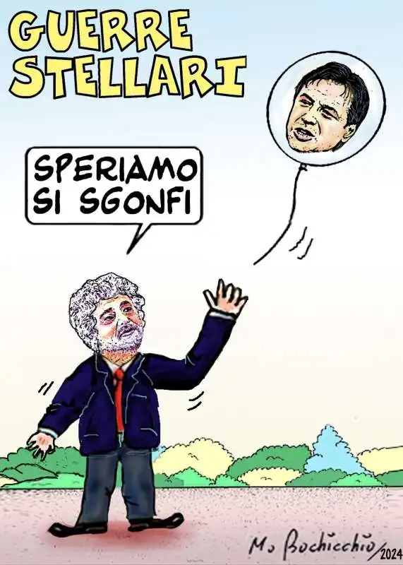 BEPPE GRILLO - GIUSEPPE CONTE - MEME BY BOCHICCHIO 