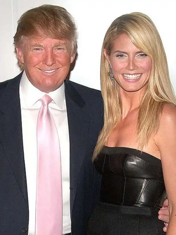 donald trump heidi klum