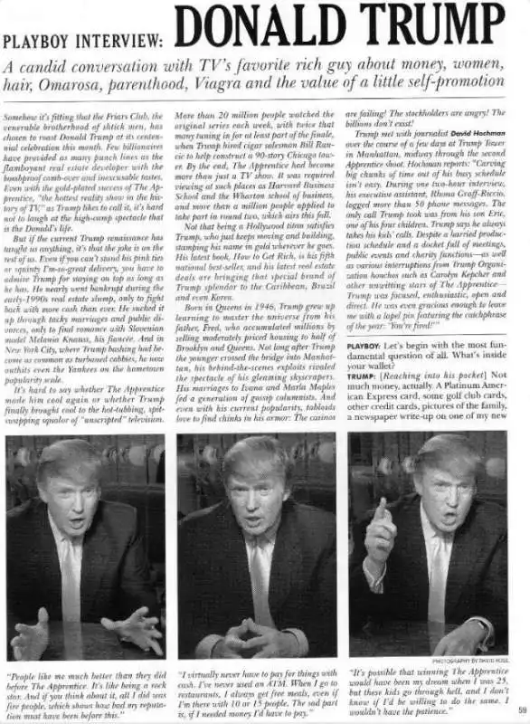 donald trump playboy interview 1990