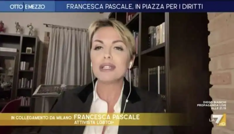 FRANCESCA PASCALE A OTTO E MEZZO