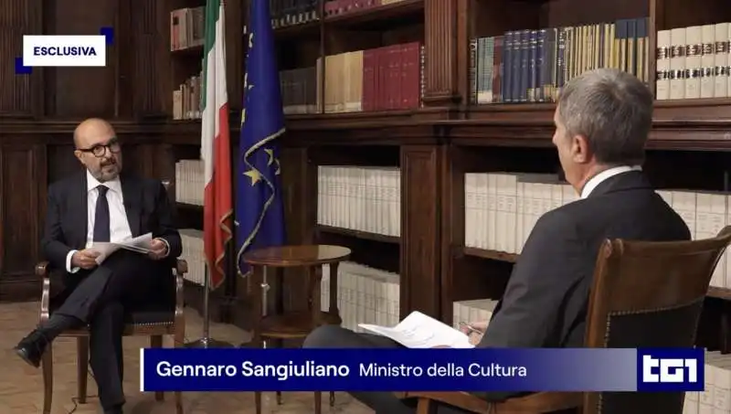 gennaro sangiuliano intervistato dal tg1   9