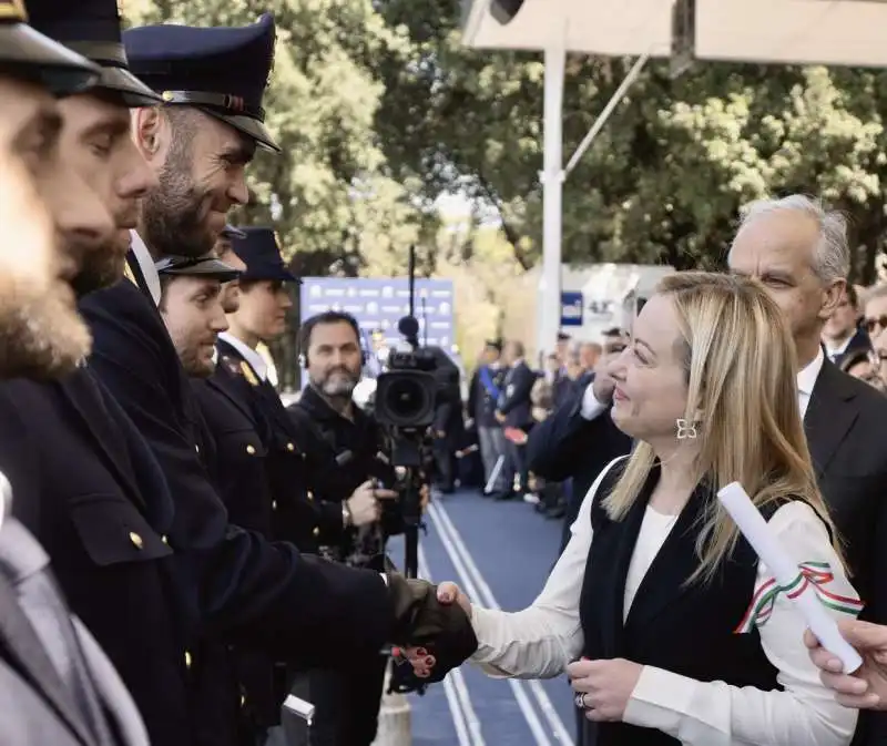 GIORGIA MELONI - ANNIVERSARIO POLIZIA DI STATO